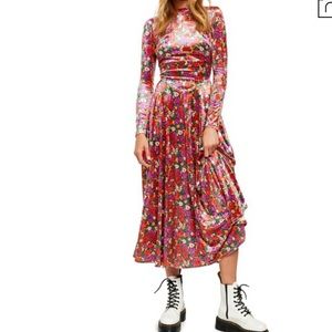 FREE PEOPLE - Heartland Velvet Midi Dress (fp)